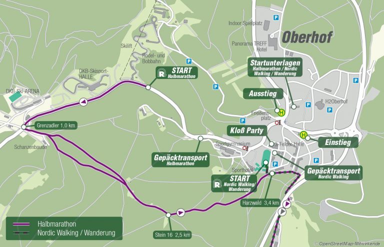 oberhof map – Obere Schweizerhütte